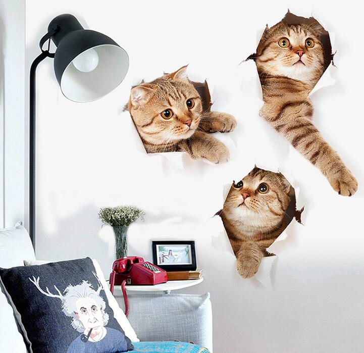 Cat Wall Stickers for Living Room Decoration