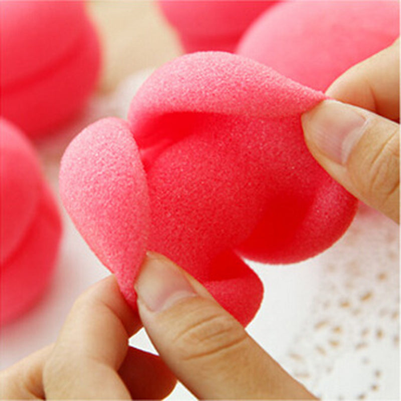 Creative Yellow Hair Curlers in Cake Shape (Set of 6)