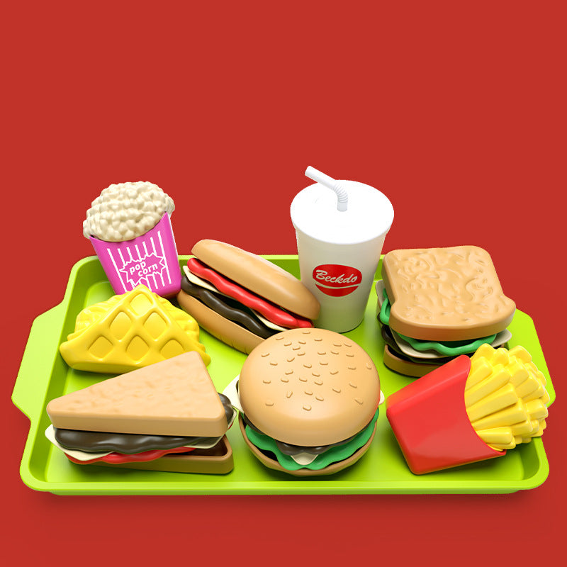Children's Mini Hamburger and French Fries Kitchen Set