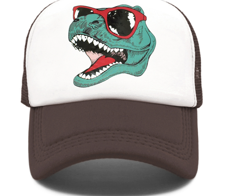 Statement Dinosaur Print Soft Top Hat
