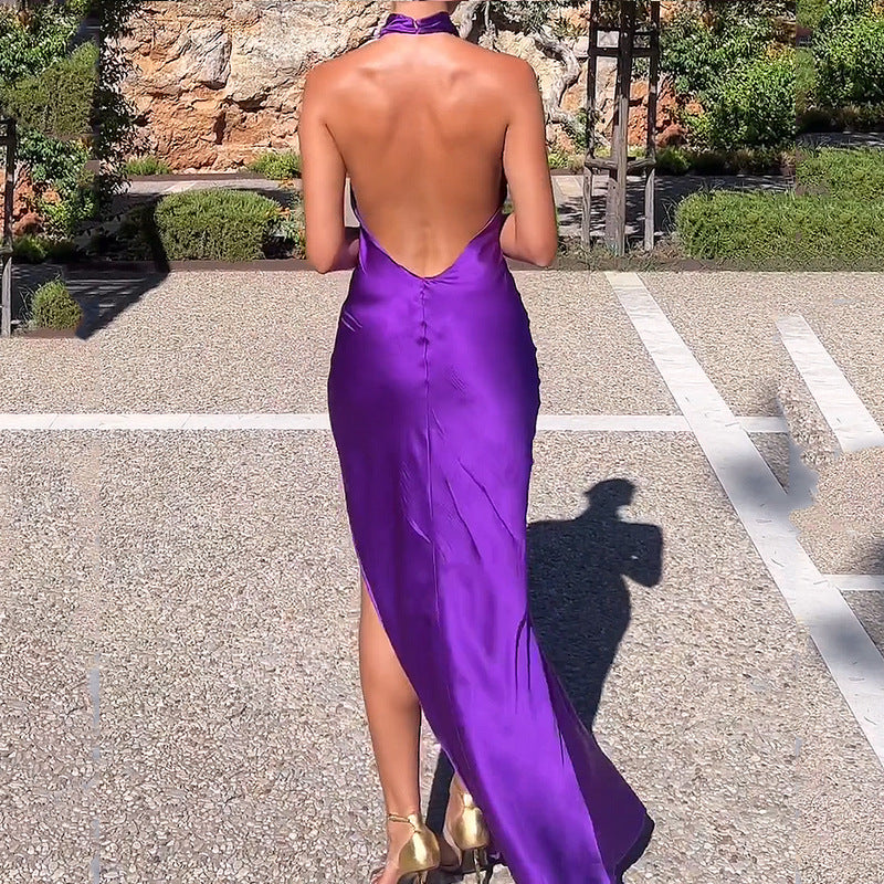 2023 Fashionable Women's Long Dress with Backless Design