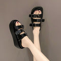 2023 Women's Thick-Soled Buckle Slide Sandals