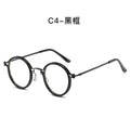 Retro Round Metal Sunglasses for Women (Blue Light Block)