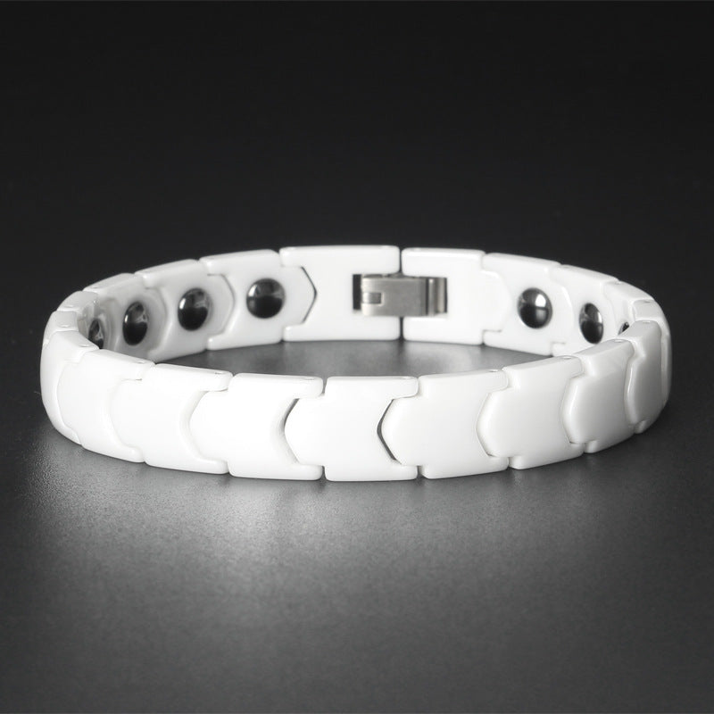 Korean Smooth Ceramic Magnetic Fashion Bracelet (Couples)