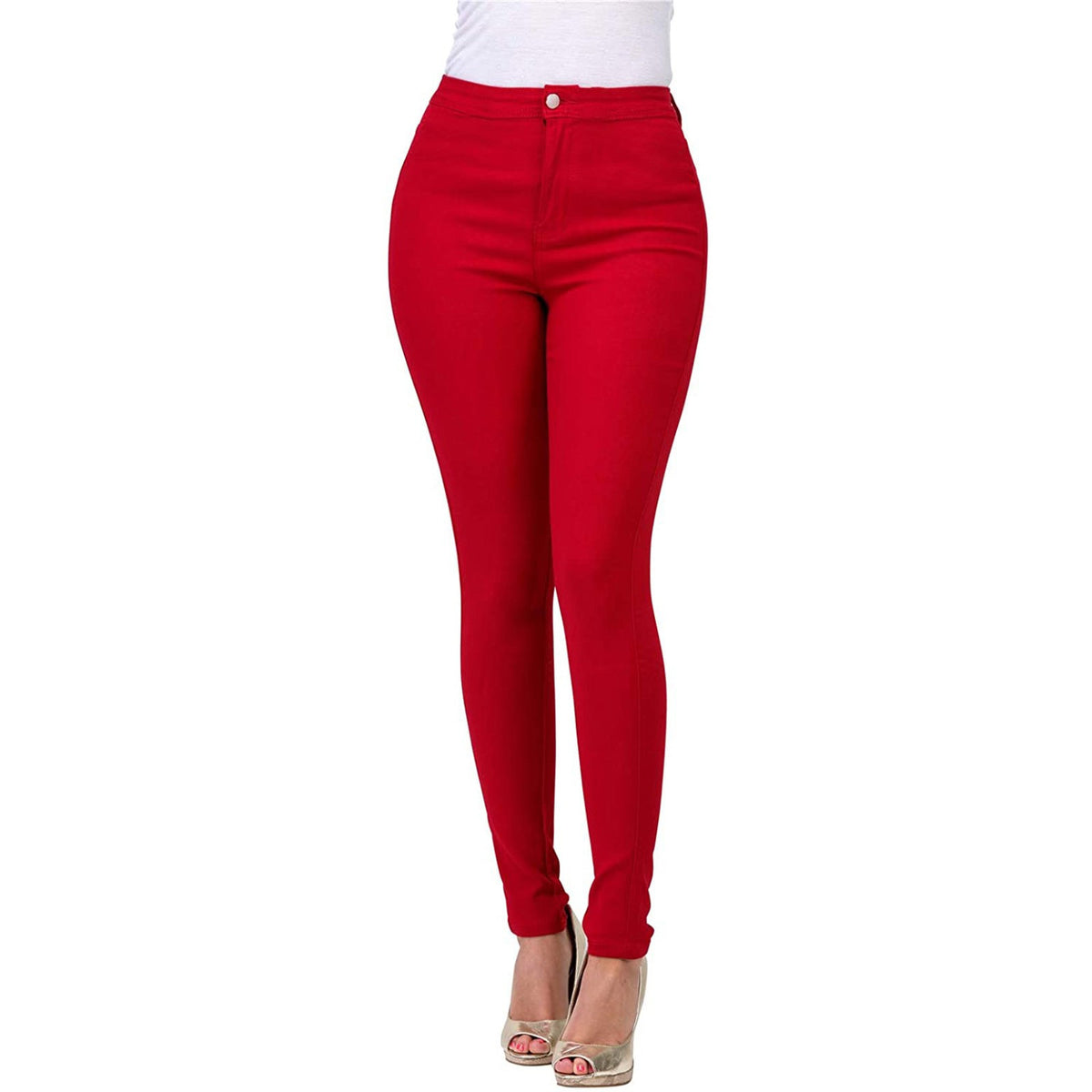 Direct Wholesale Women's Stretch Denim Pants in Various Colors