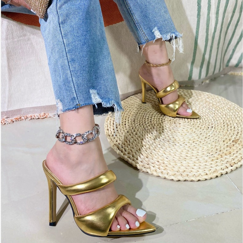 2023 Women's Pointed Toe High Heel Sandals (A6-65)