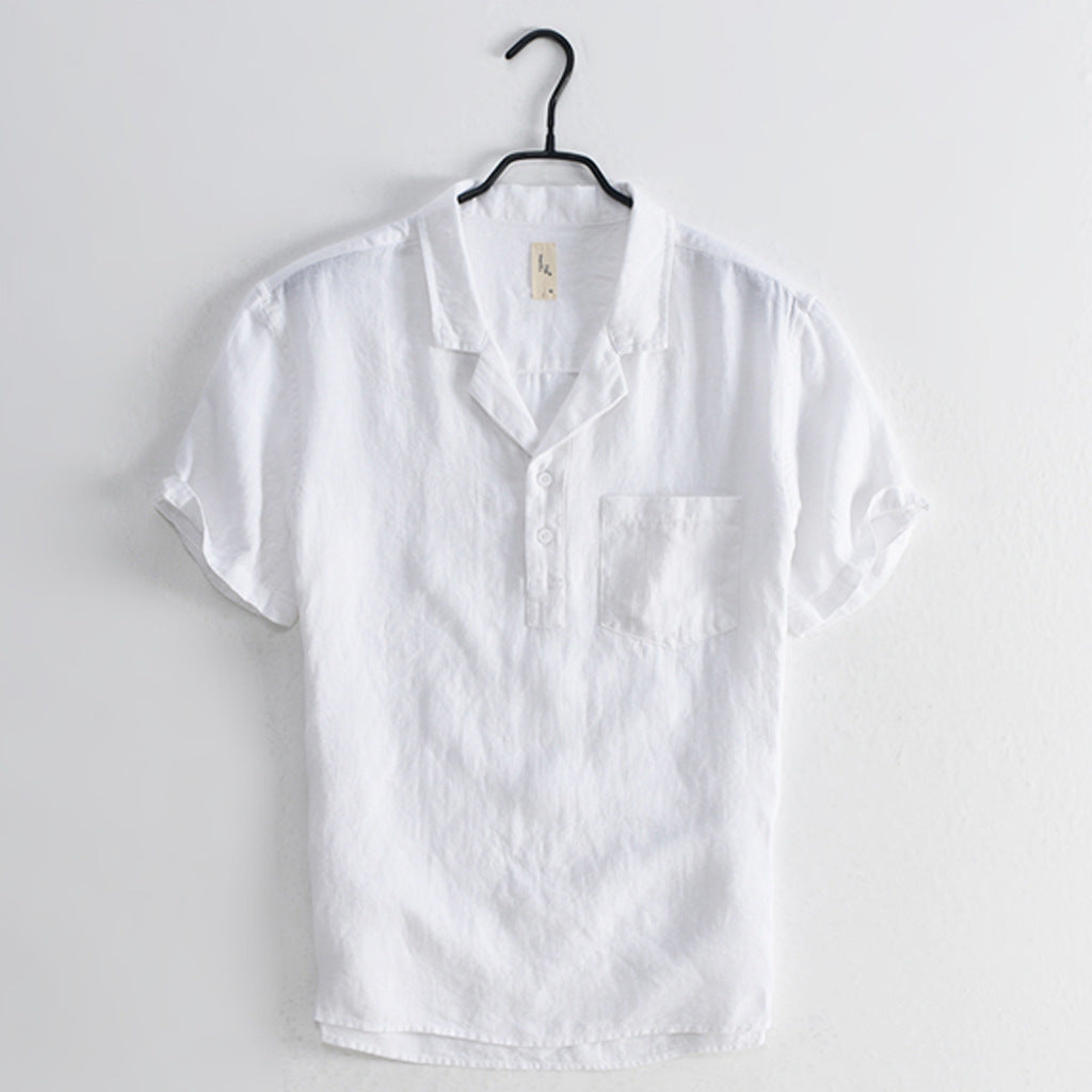 2023 Spring Men's Casual Vintage Short Sleeve Shirt