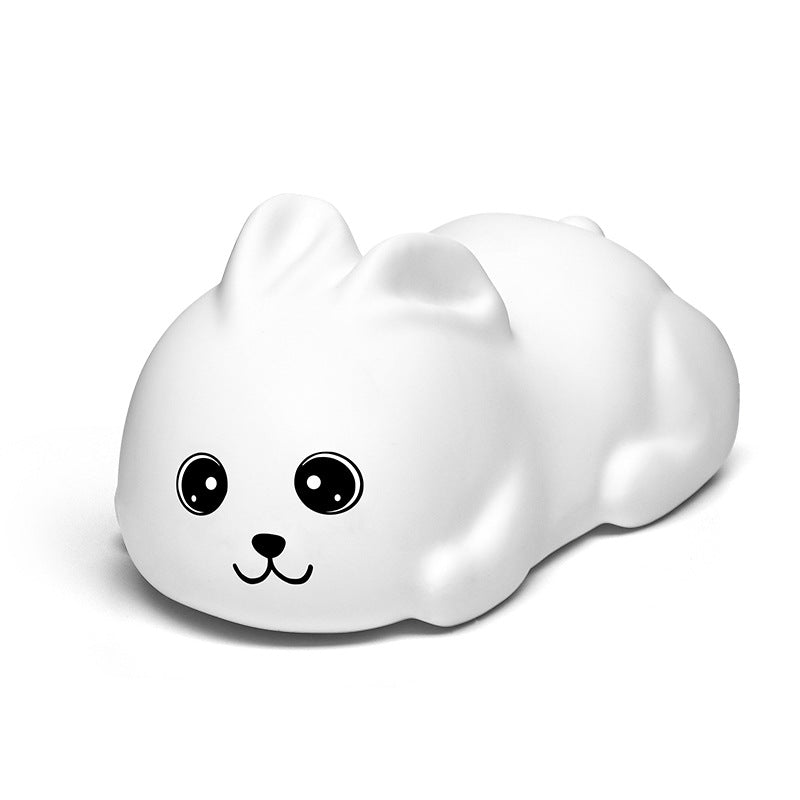 Creative Silicone LED Rabbit Night Light for Bedroom