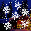 LED Christmas Projector Light with 16 Snowflake Patterns