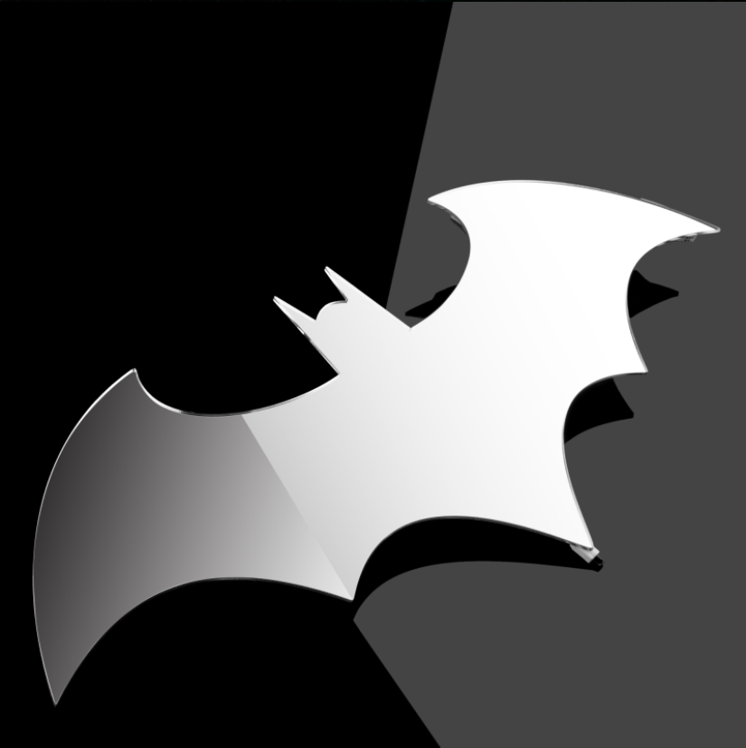 Batman Mirror Table Lamp with LED Wall Light
