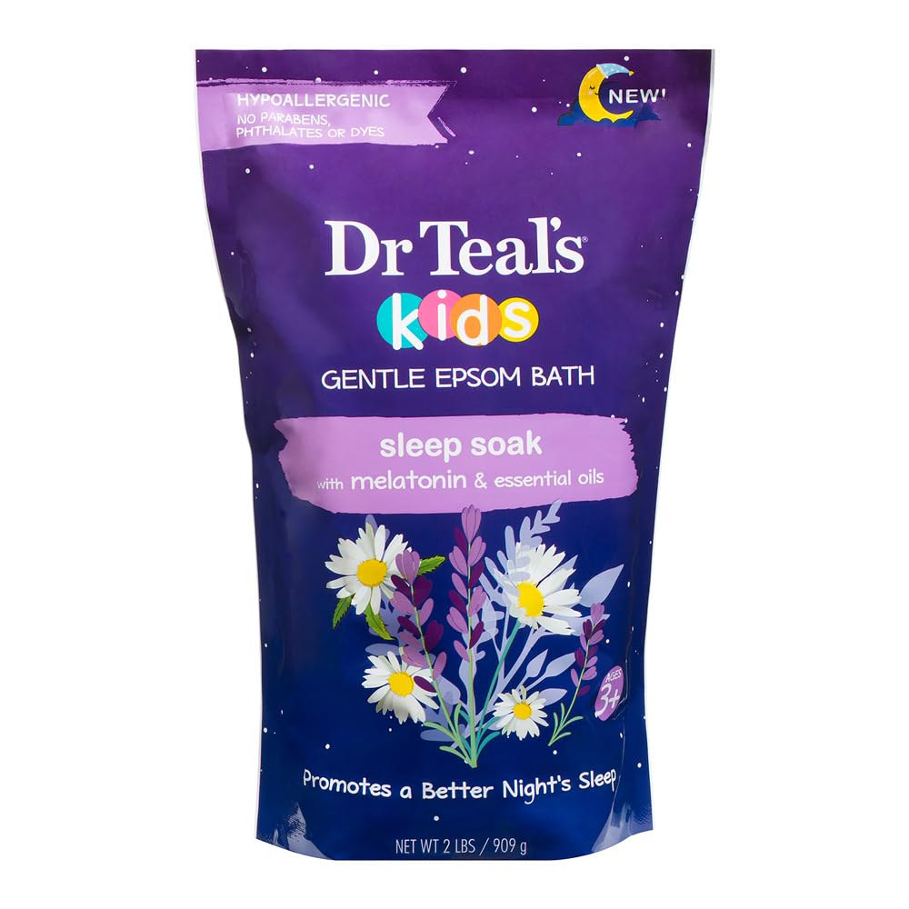 Dr Teals Kids Gentle Epsom Bath Sleep Soak with Melatonin & Essential Oils