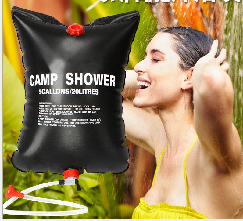 Portable Solar Shower Bag for Outdoor Use