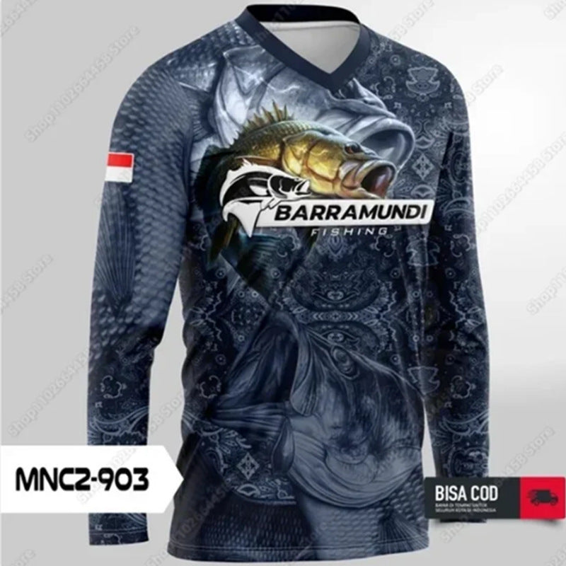 2024 Men's Long Sleeve UV Protection Fishing Shirt