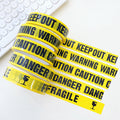 Creative Yellow Warning Tape, 2.4CM Wide, 25M Long