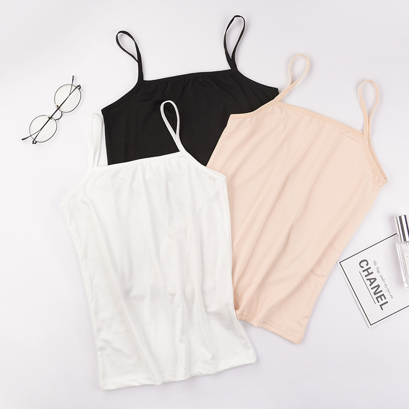 Women's Summer Camisole Top - Solid Color Basic Sleeveless