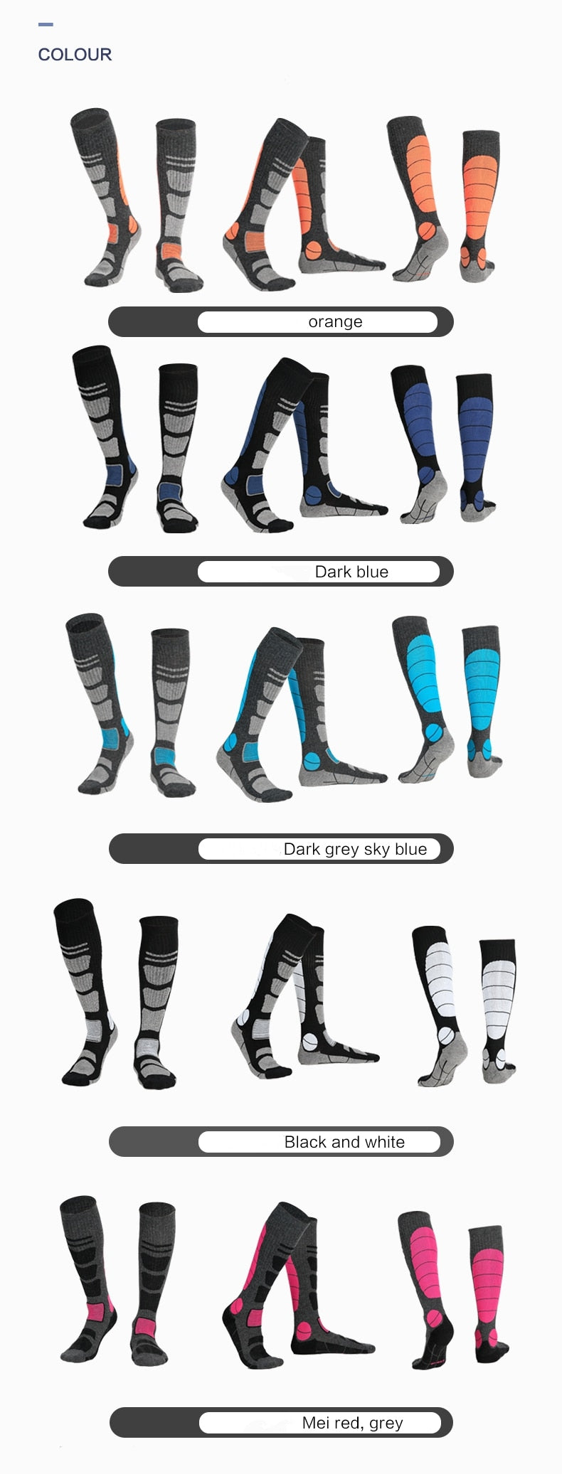 Over The Knee Wool Hiking Socks for New Adventures