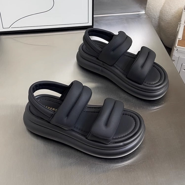 ZHIKE Women's Summer Thick-Soled Sandals with Velcro
