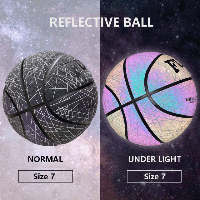 Reflective Light Up Basketball - Size 7 & Size 5