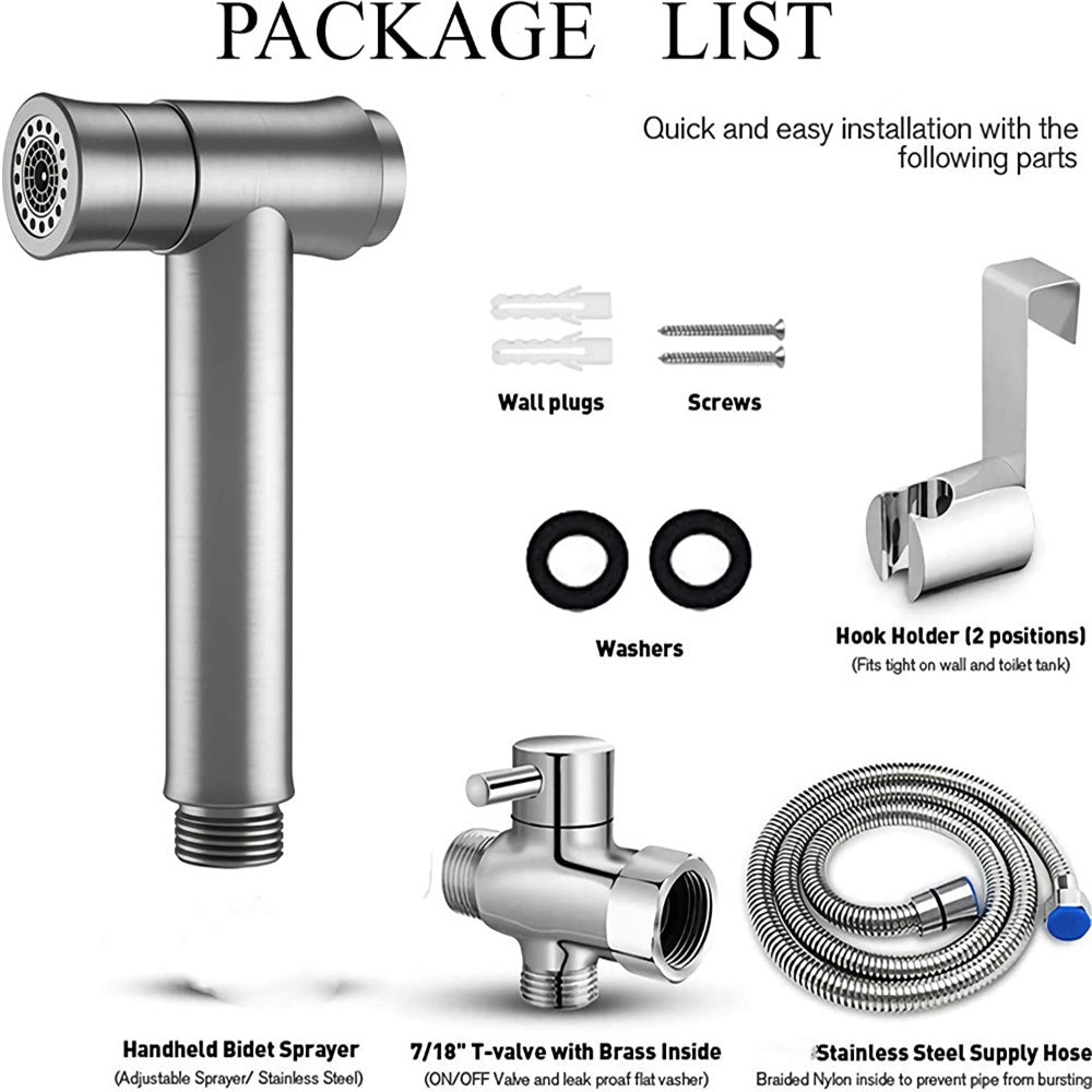 High-Quality Handheld Spray Gun Set for Bathroom Cleaning