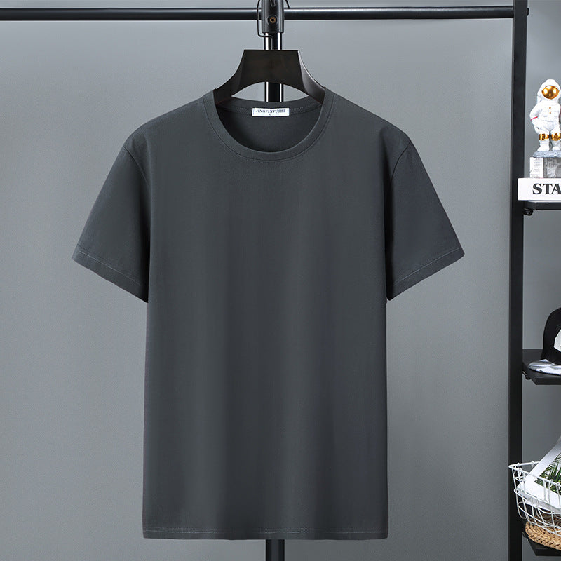 Spring Men's Round Neck Loose Plus Size T-shirt