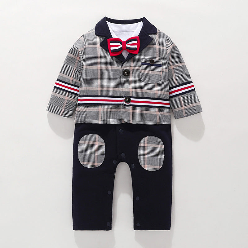 Gentleman Outfit for Baby Boys - Cotton Onesie Suit