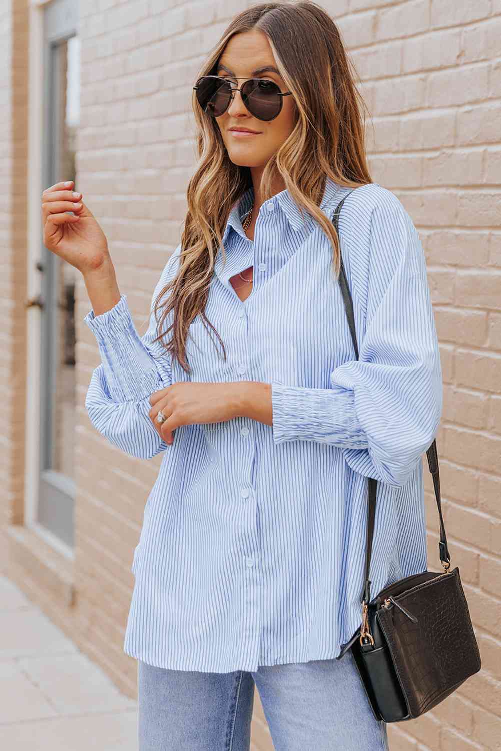 Fernanda Lantern Sleeve Shirt-