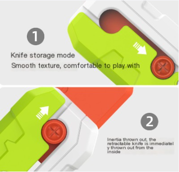 Upgraded 2.0 Glow-in-the-Dark Carrot Knife Toy