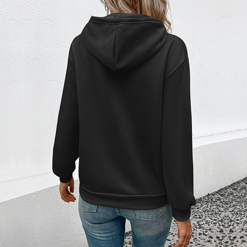 2023 Fall Winter Women's Hooded Sweatshirt Pumpkin