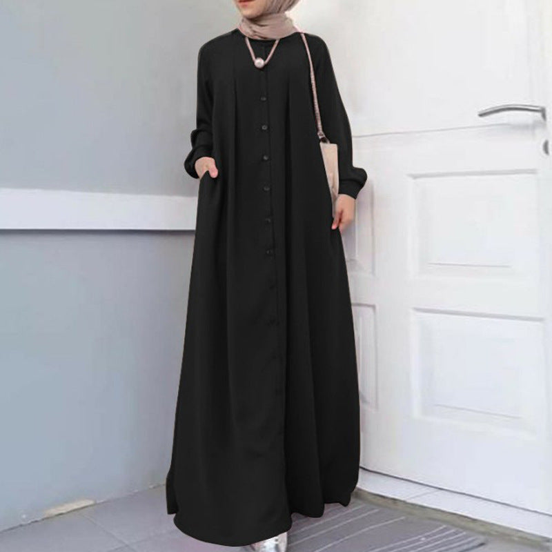 Wholesale Plus Size Women's Long Dress for Autumn