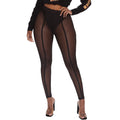 See-Through Mesh Leggings for Women