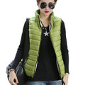 Stand Collar Casual Vest in Solid Colors