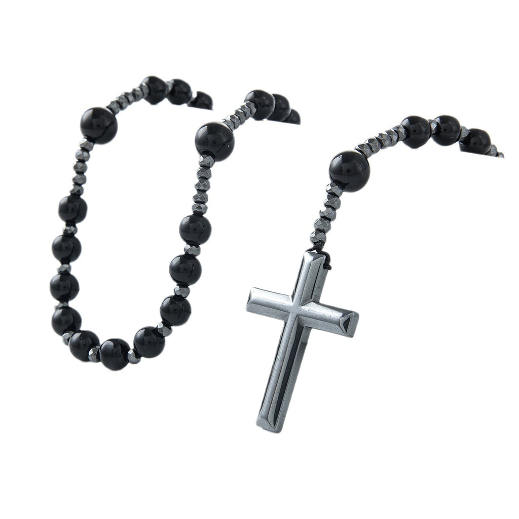 2023 New Trendy Black Cross Pendant Necklace for All