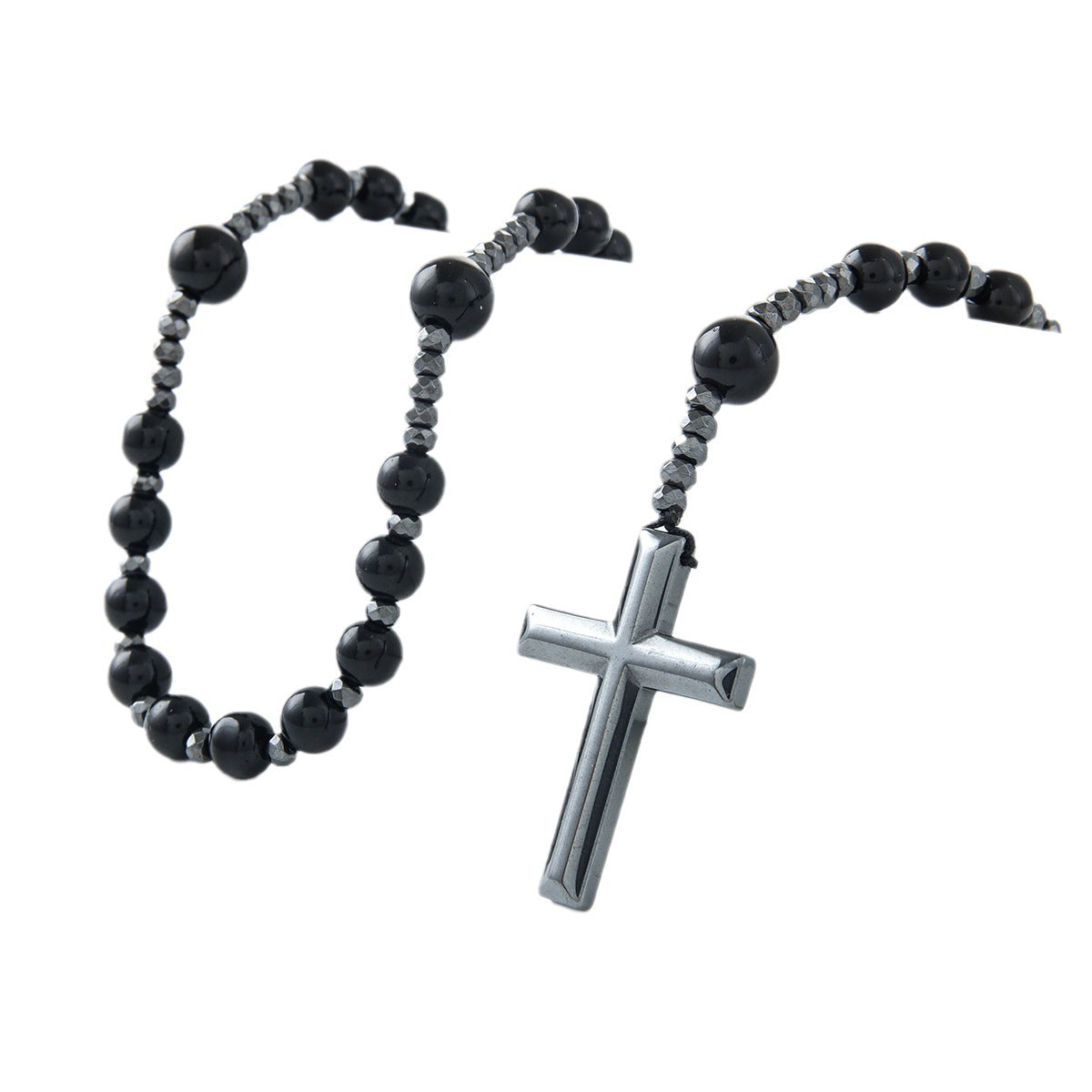 2023 New Trendy Black Cross Pendant Necklace for All