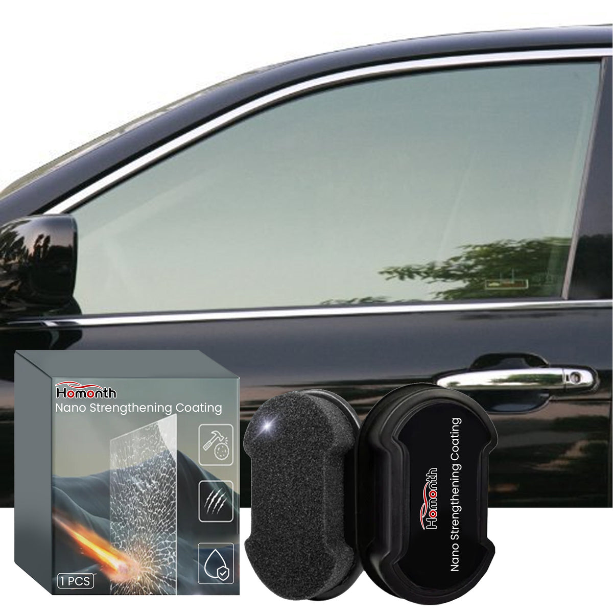"Homonth Car Sponge for Windshield and Glass Cleaning"