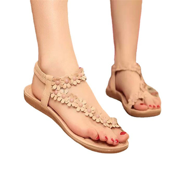 2023 Summer Plus Size Bohemian Flat Sandals