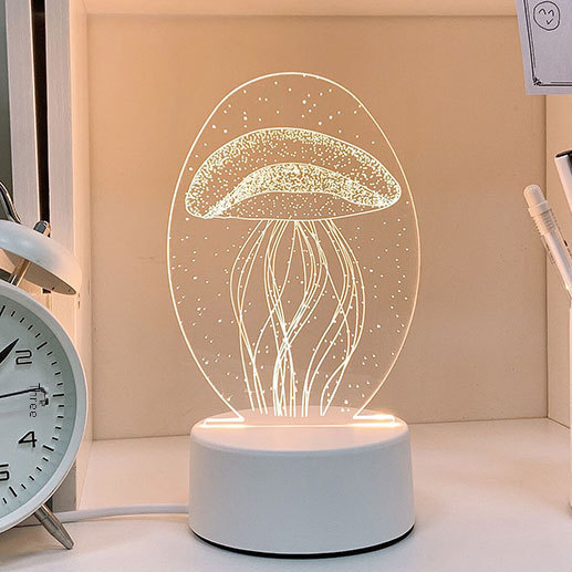 3D Creative Acrylic Night Light with Custom Logo