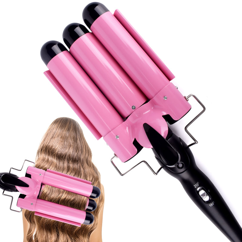 Three Barrel Electric Curling Iron