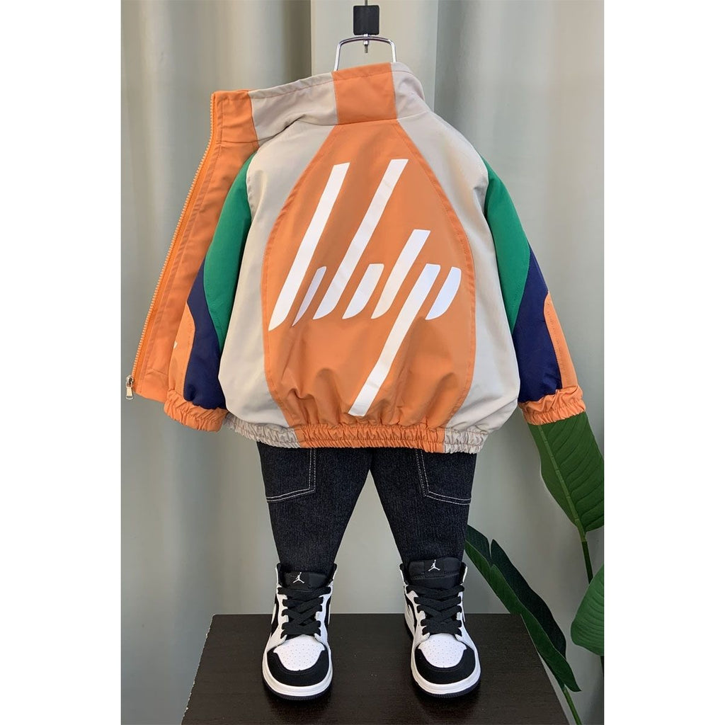 Autumn Spring Baseball Jacket for Kids 2-12 Years