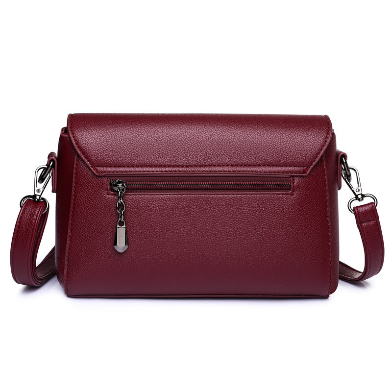 New Retro Fashion Soft Leather Women's Shoulder Bag