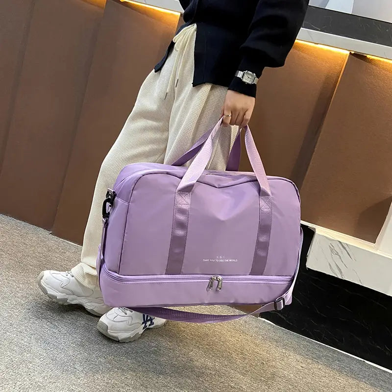Travel Duffle Bag for Women and Men - Sports Tote