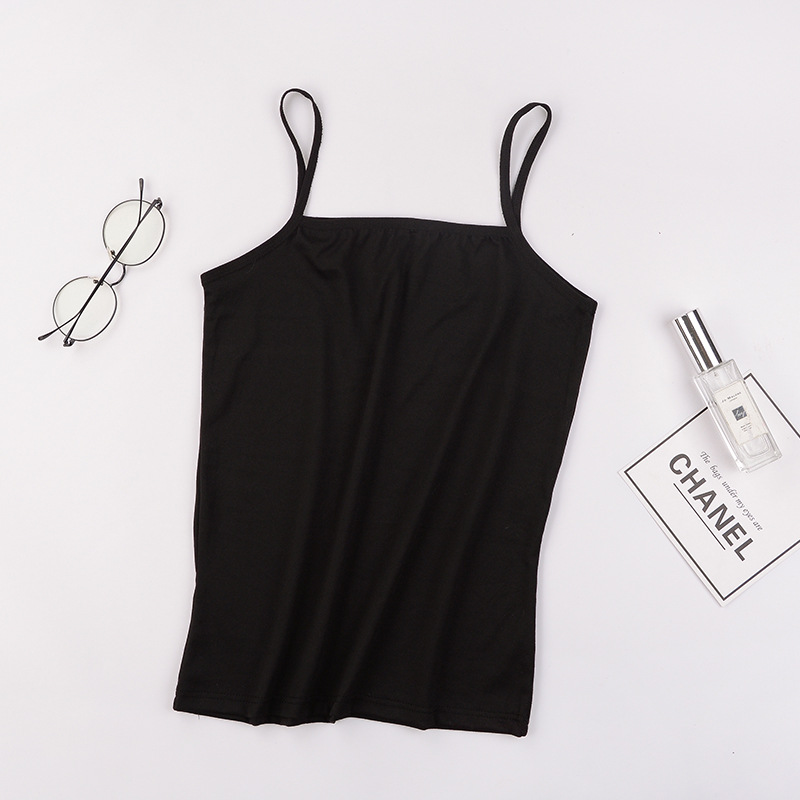 Women's Summer Camisole Top - Solid Color Basic Sleeveless