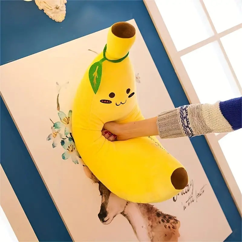 1pc Soft Banana Throw Pillow for Home Decor Accent