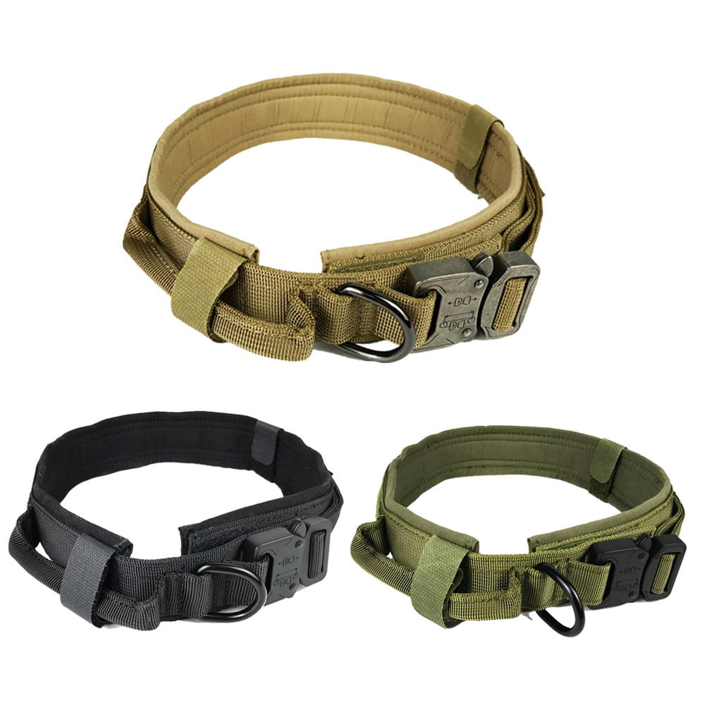 Tactical Nylon Dog Collar for Large Breeds