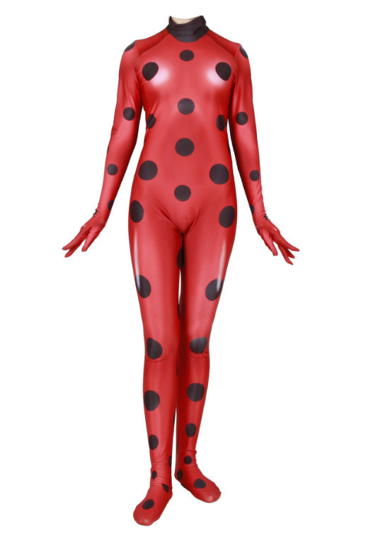 Halloween Ladybug Cat Noir Bodysuit Cosplay Costume