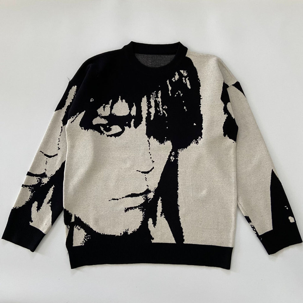 Japanese Retro Men's Round Neck Sweater (Fall/Winter)