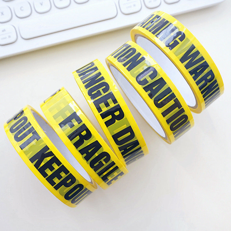 Creative Yellow Warning Tape, 2.4CM Wide, 25M Long