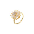Sunflower Rotation Ring for Anxiety Relief