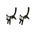 Cute Black Cat Earrings for Women - Ins Style Design