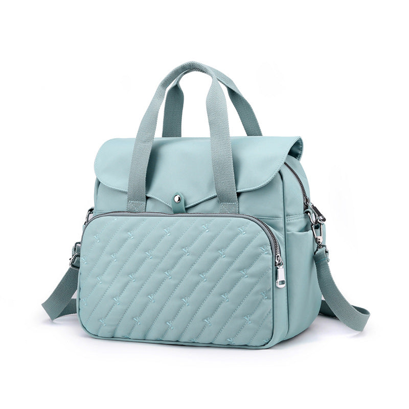 Embroidery Fashion USB Charging Backpack for Ladies