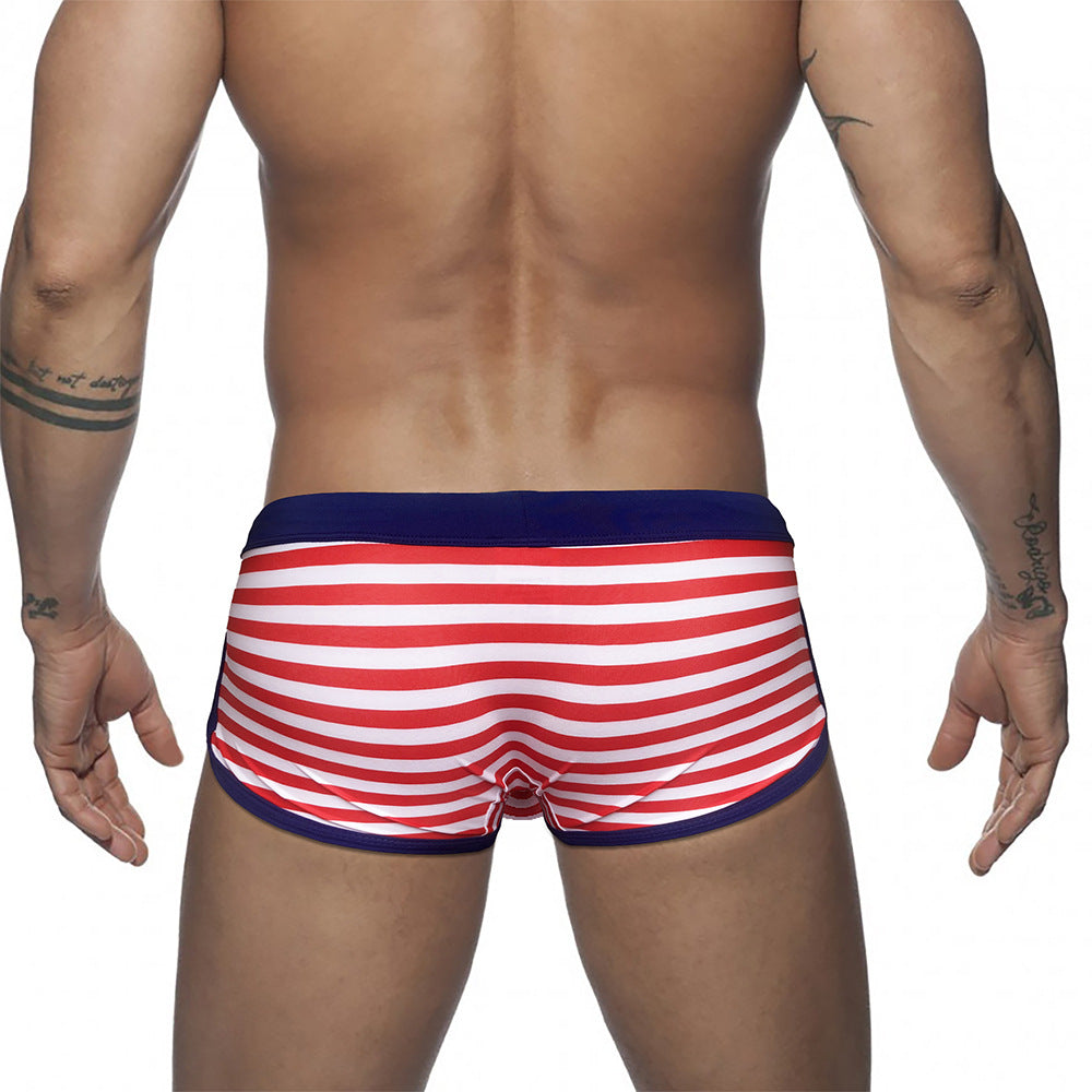 Striped Low-Waist Sexy Swimwear in European Style